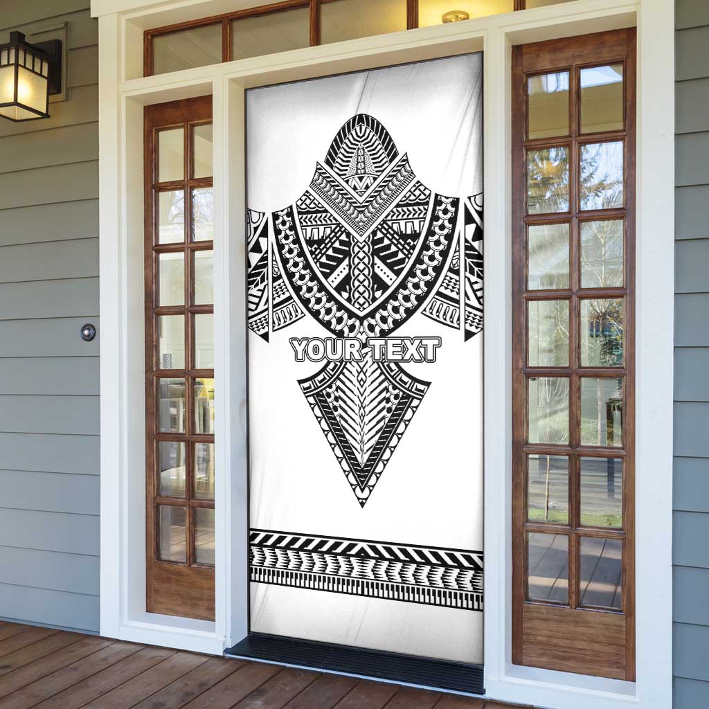 Personalised Melanesian Brotherhood Door Cover With Tribal Pattern - Polynesian Pride