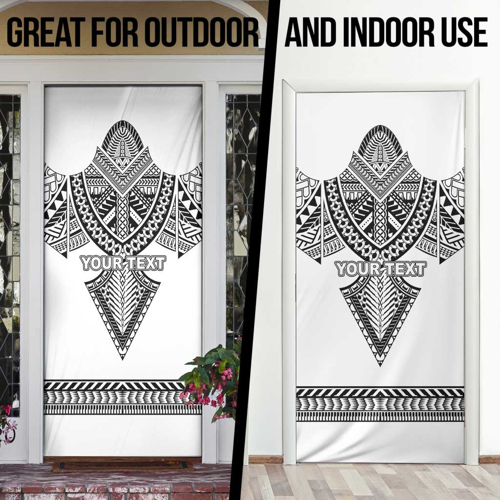 Personalised Melanesian Brotherhood Door Cover With Tribal Pattern - Polynesian Pride