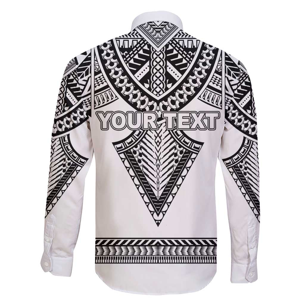 Personalised Melanesian Brotherhood Family Matching Long Sleeve Bodycon Dress and Hawaiian Shirt With Tribal Pattern - Polynesian Pride