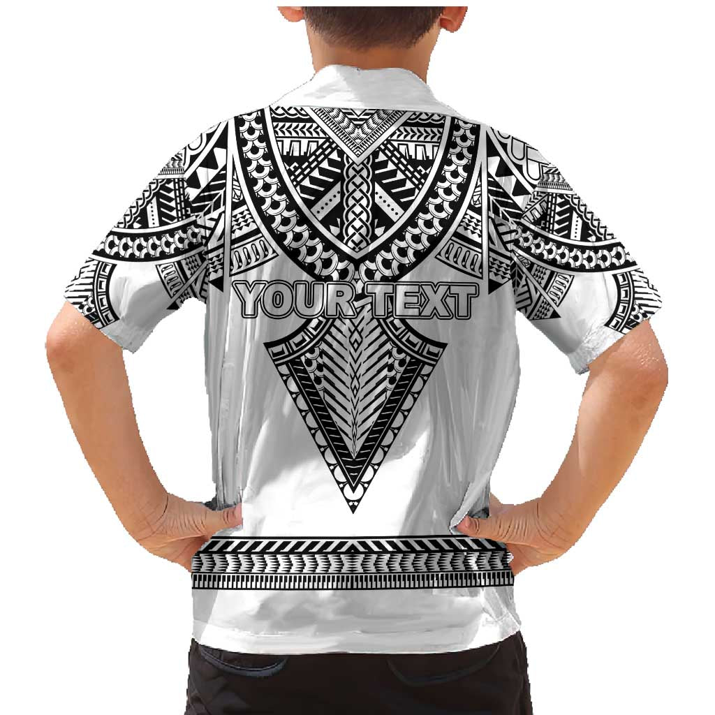 Personalised Melanesian Brotherhood Family Matching Mermaid Dress and Hawaiian Shirt With Tribal Pattern - Polynesian Pride