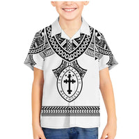 Personalised Melanesian Brotherhood Family Matching Mermaid Dress and Hawaiian Shirt With Tribal Pattern - Polynesian Pride