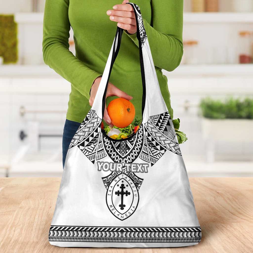 Personalised Melanesian Brotherhood Grocery Bag With Tribal Pattern - Polynesian Pride
