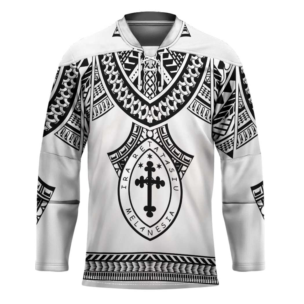 Personalised Melanesian Brotherhood Hockey Jersey With Tribal Pattern - Polynesian Pride