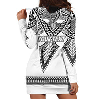Personalised Melanesian Brotherhood Hoodie Dress With Tribal Pattern LT05 - Polynesian Pride