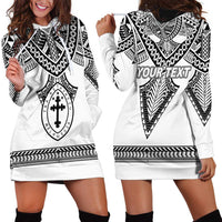 Personalised Melanesian Brotherhood Hoodie Dress With Tribal Pattern LT05 - Polynesian Pride