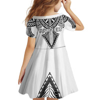 Personalised Melanesian Brotherhood Kid Short Sleeve Dress With Tribal Pattern LT05 - Polynesian Pride