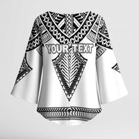 Personalised Melanesian Brotherhood Kimono Sleeve Blouse With Tribal Pattern LT05 - Polynesian Pride