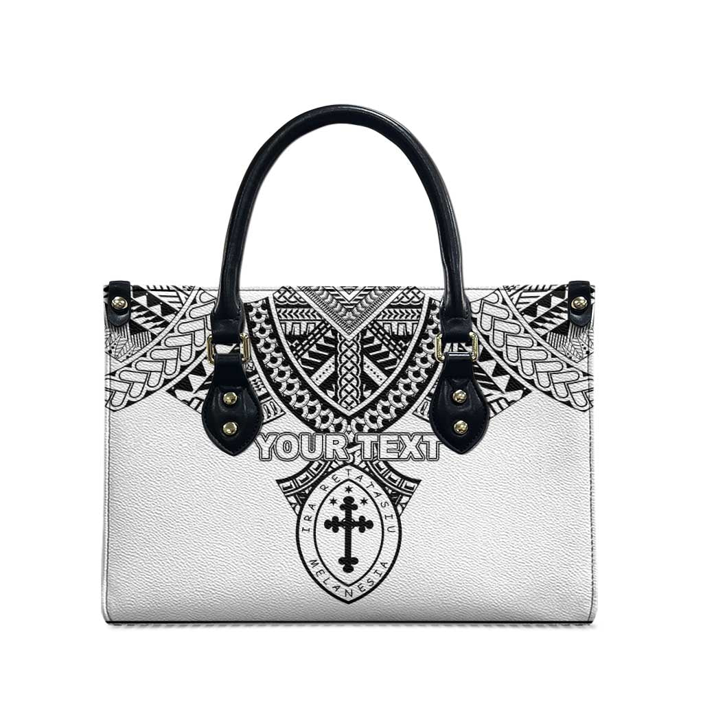 Personalised Melanesian Brotherhood Leather Bag With Tribal Pattern - Polynesian Pride