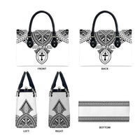 Personalised Melanesian Brotherhood Leather Bag With Tribal Pattern - Polynesian Pride
