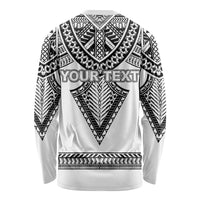 Personalised Melanesian Brotherhood Long Sleeve Shirt With Tribal Pattern LT05 - Polynesian Pride