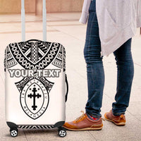 Personalised Melanesian Brotherhood Luggage Cover With Tribal Pattern - Polynesian Pride
