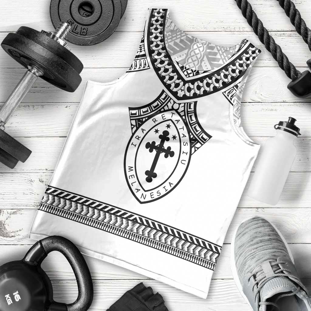 Personalised Melanesian Brotherhood Men Tank Top With Tribal Pattern LT05 - Polynesian Pride