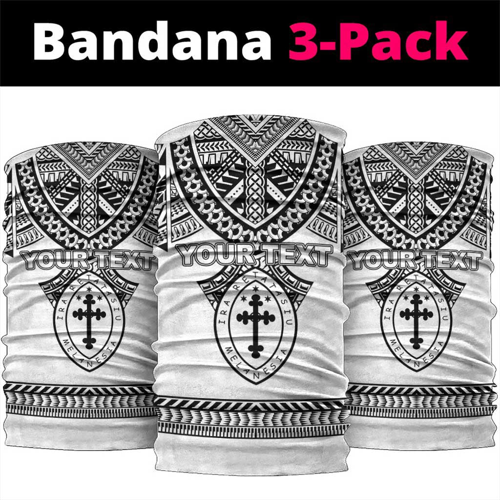 Personalised Melanesian Brotherhood Neck Gaiter With Tribal Pattern - Polynesian Pride