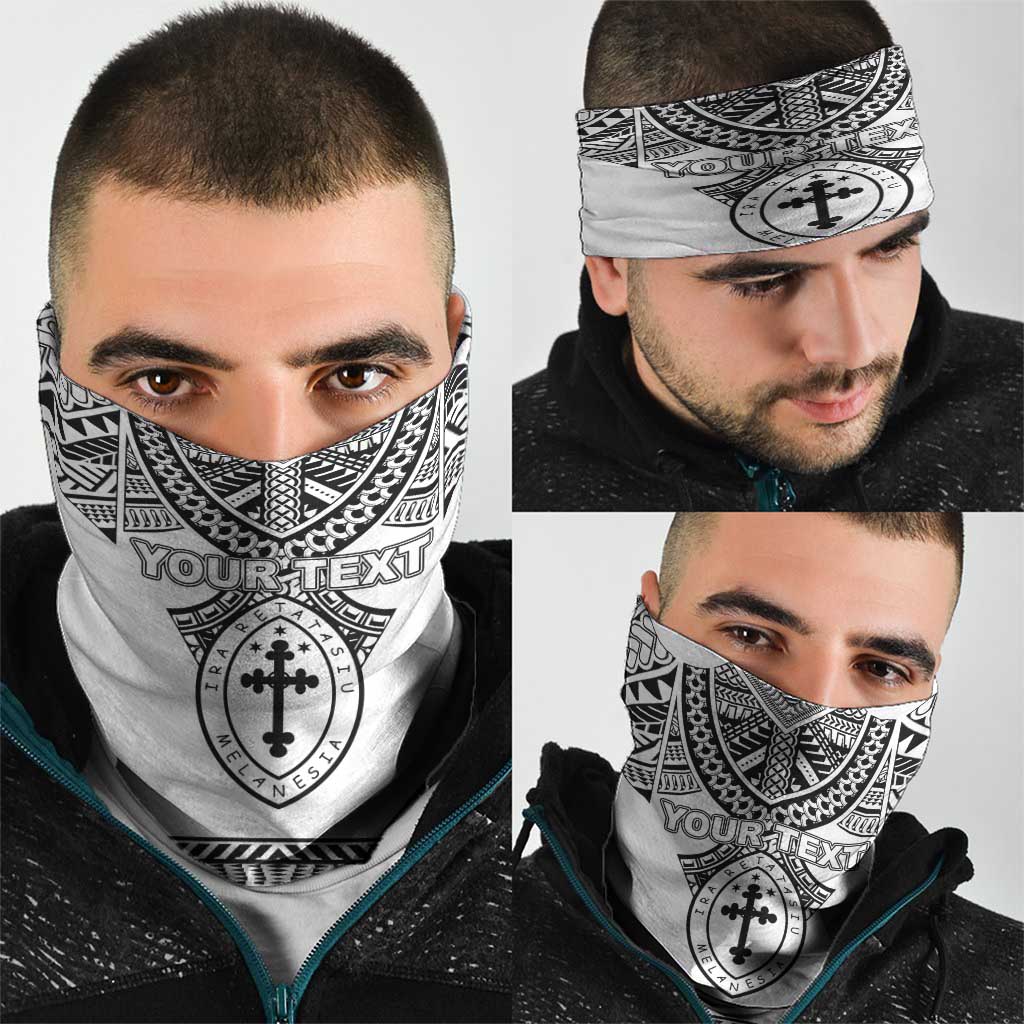 Personalised Melanesian Brotherhood Neck Gaiter With Tribal Pattern - Polynesian Pride