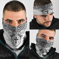 Personalised Melanesian Brotherhood Neck Gaiter With Tribal Pattern - Polynesian Pride