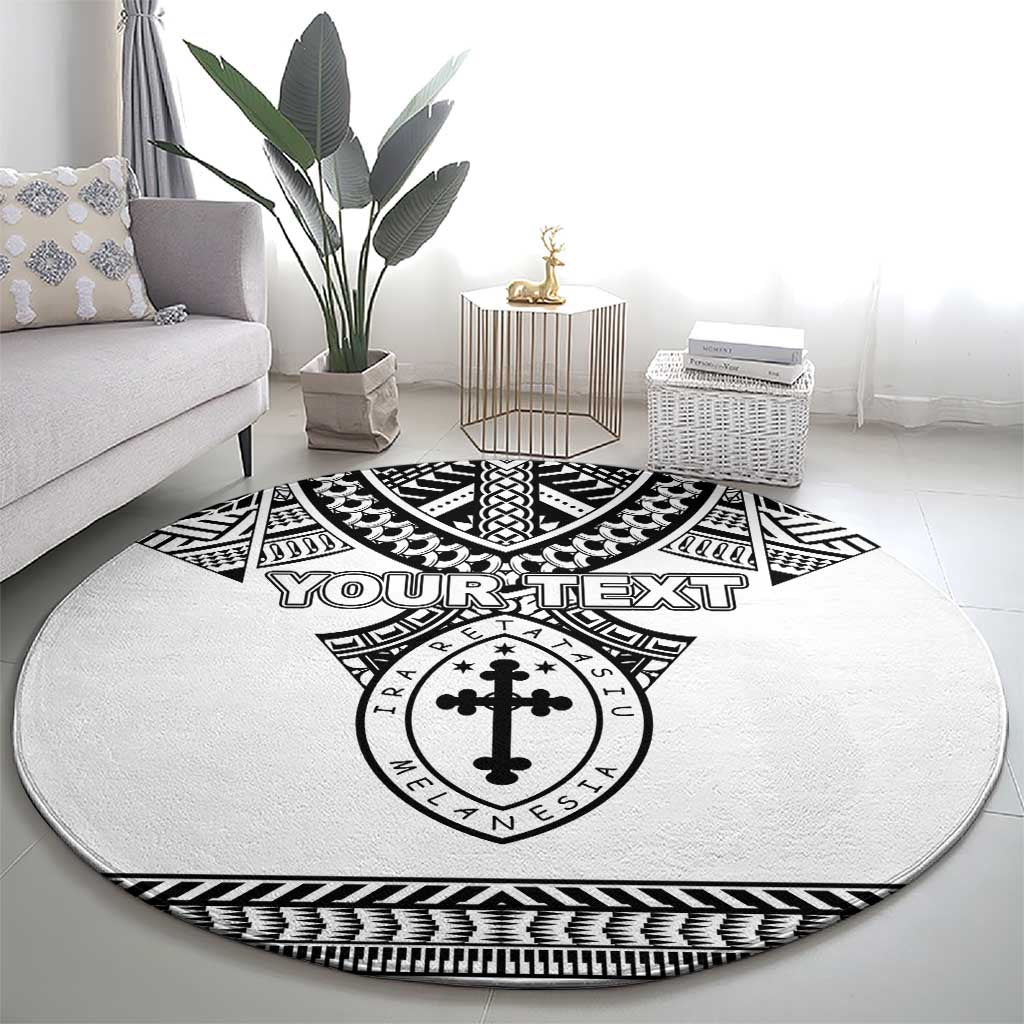 Personalised Melanesian Brotherhood Round Carpet With Tribal Pattern LT05 - Polynesian Pride