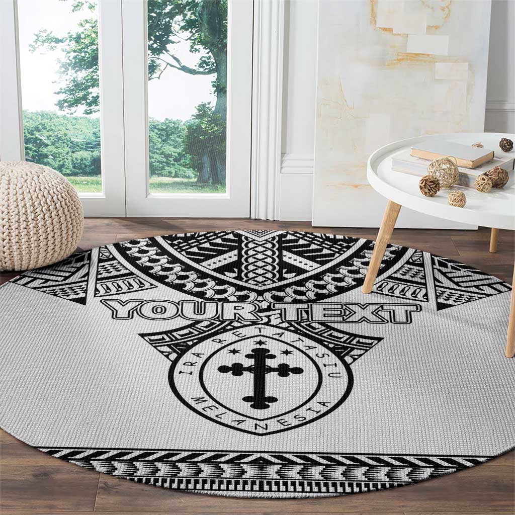 Personalised Melanesian Brotherhood Round Carpet With Tribal Pattern LT05 - Polynesian Pride