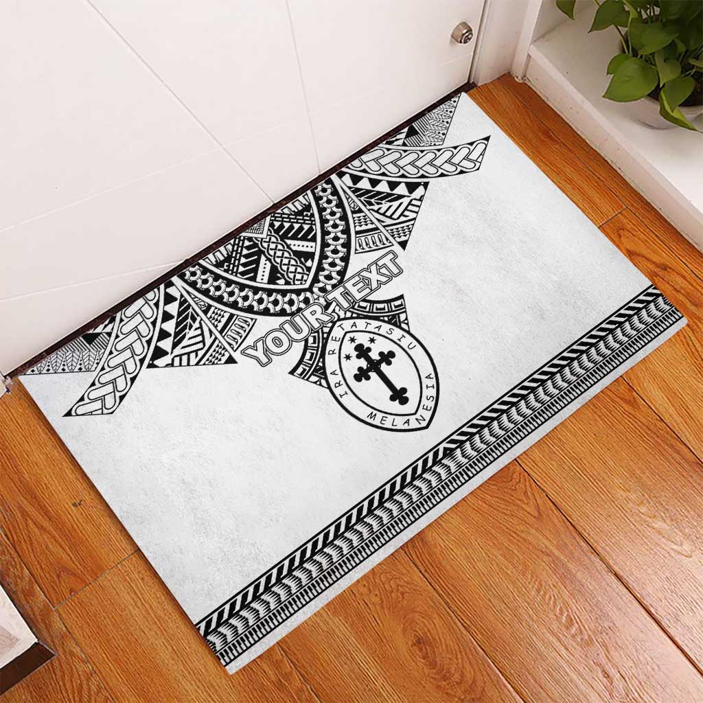Personalised Melanesian Brotherhood Rubber Doormat With Tribal Pattern LT05 - Polynesian Pride