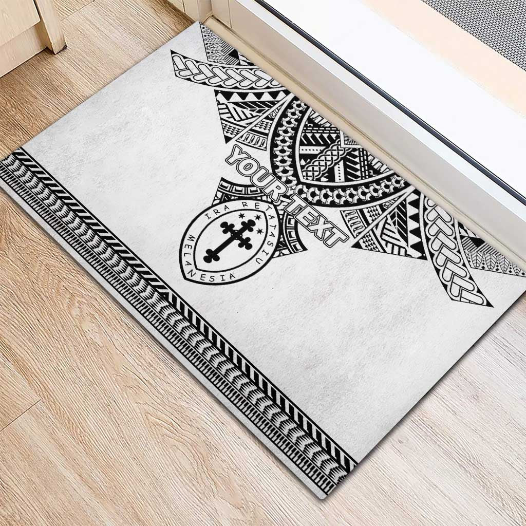 Personalised Melanesian Brotherhood Rubber Doormat With Tribal Pattern LT05 - Polynesian Pride