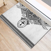 Personalised Melanesian Brotherhood Rubber Doormat With Tribal Pattern LT05 - Polynesian Pride