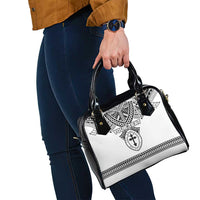 Personalised Melanesian Brotherhood Shoulder Handbag With Tribal Pattern - Polynesian Pride