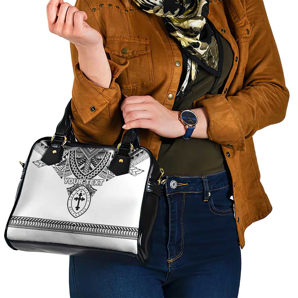 Personalised Melanesian Brotherhood Shoulder Handbag With Tribal Pattern - Polynesian Pride