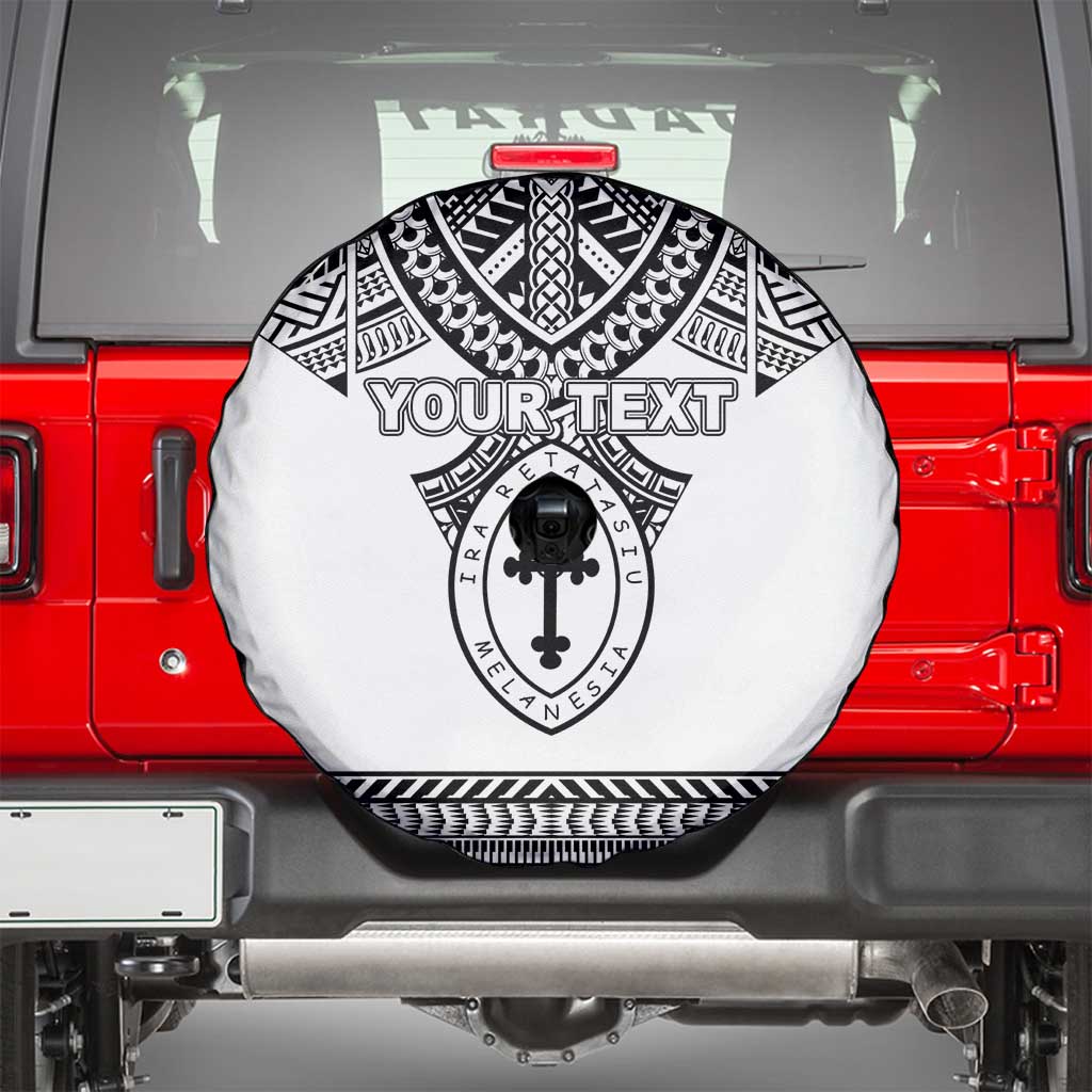 Personalised Melanesian Brotherhood Spare Tire Cover With Tribal Pattern - Polynesian Pride