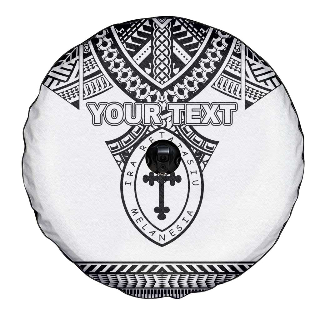 Personalised Melanesian Brotherhood Spare Tire Cover With Tribal Pattern - Polynesian Pride