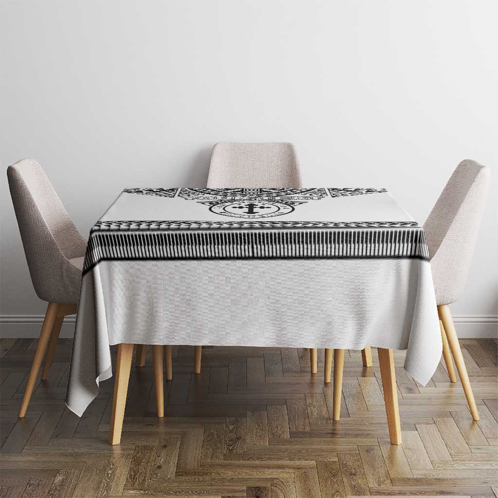 Personalised Melanesian Brotherhood Tablecloth With Tribal Pattern - Polynesian Pride