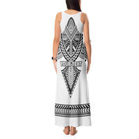 Personalised Melanesian Brotherhood Tank Maxi Dress With Tribal Pattern LT05 - Polynesian Pride