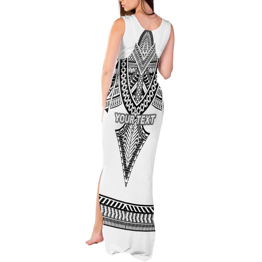 Personalised Melanesian Brotherhood Tank Maxi Dress With Tribal Pattern LT05 - Polynesian Pride