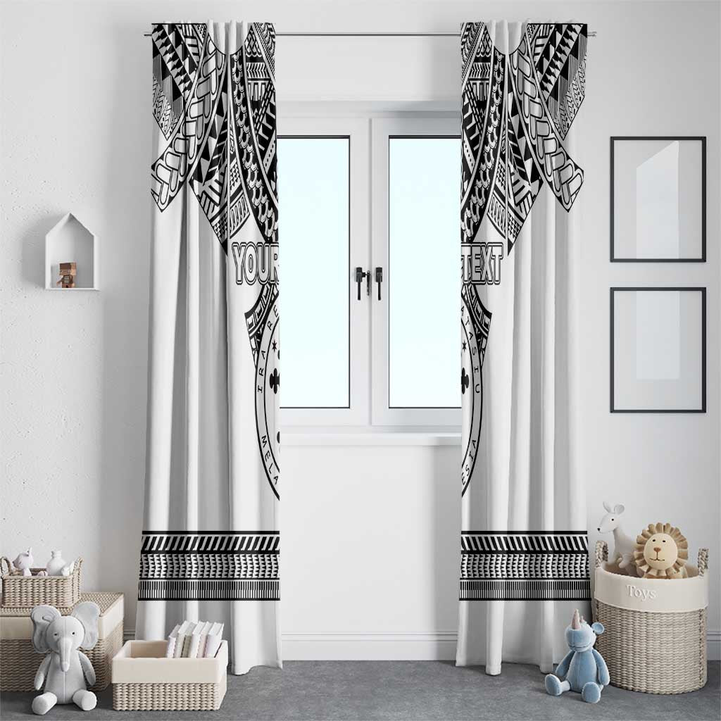 Personalised Melanesian Brotherhood Window Curtain With Tribal Pattern - Polynesian Pride