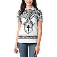 Personalised Melanesian Brotherhood Women Polo Shirt With Tribal Pattern - Polynesian Pride