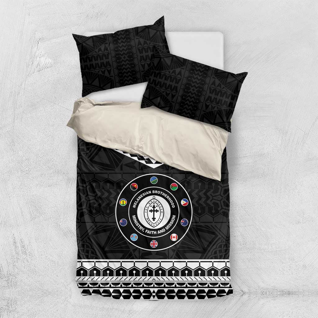 Melanesian Brotherhood Bedding Set Ministry Faith And Mission LT05 US Twin 172cm x 218cm Black - Polynesian Pride