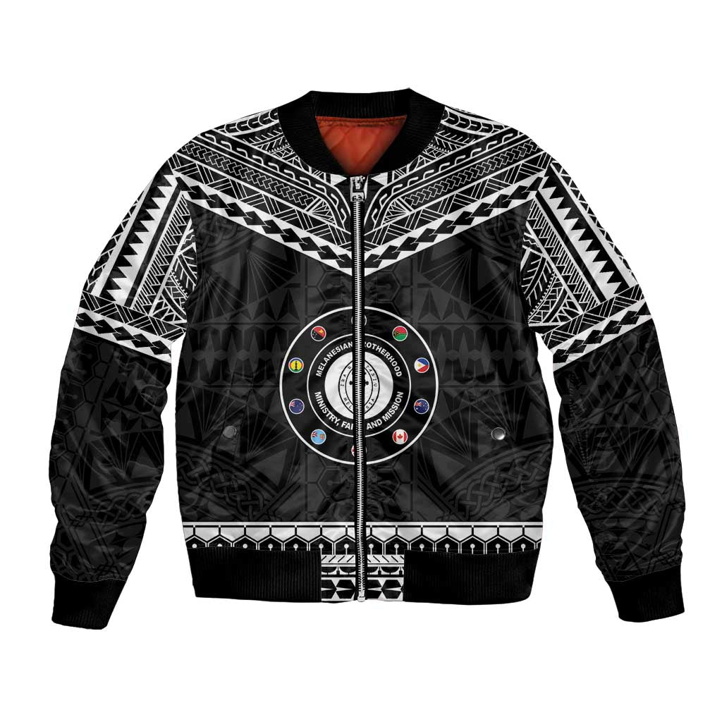 Personalised Melanesian Brotherhood Bomber Jacket Ministry Faith And Mission - Polynesian Pride