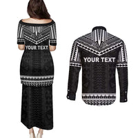 Personalised Melanesian Brotherhood Couples Matching Puletasi and Long Sleeve Button Shirt Ministry Faith And Mission - Polynesian Pride