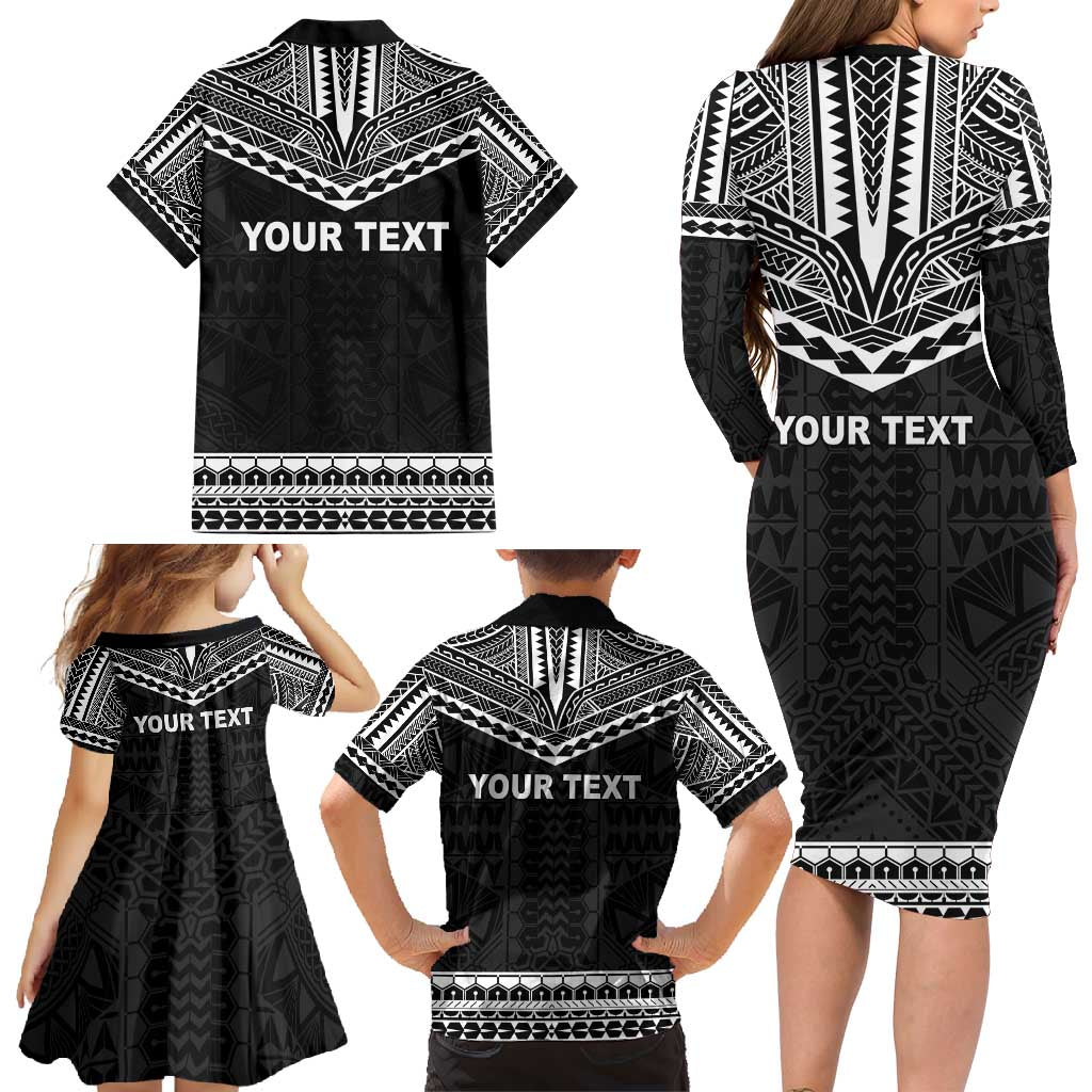 Personalised Melanesian Brotherhood Family Matching Long Sleeve Bodycon Dress and Hawaiian Shirt Ministry Faith And Mission - Polynesian Pride