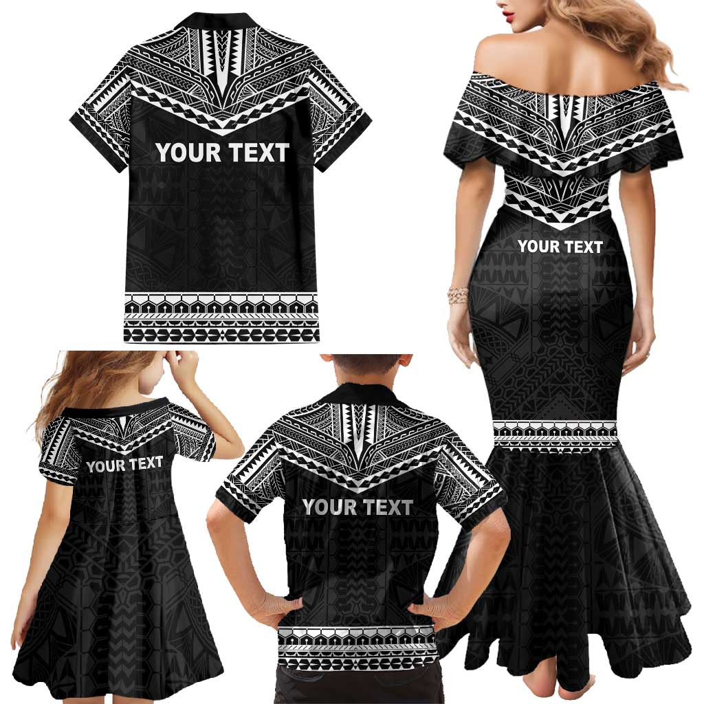Personalised Melanesian Brotherhood Family Matching Mermaid Dress and Hawaiian Shirt Ministry Faith And Mission - Polynesian Pride