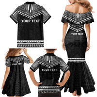 Personalised Melanesian Brotherhood Family Matching Mermaid Dress and Hawaiian Shirt Ministry Faith And Mission - Polynesian Pride