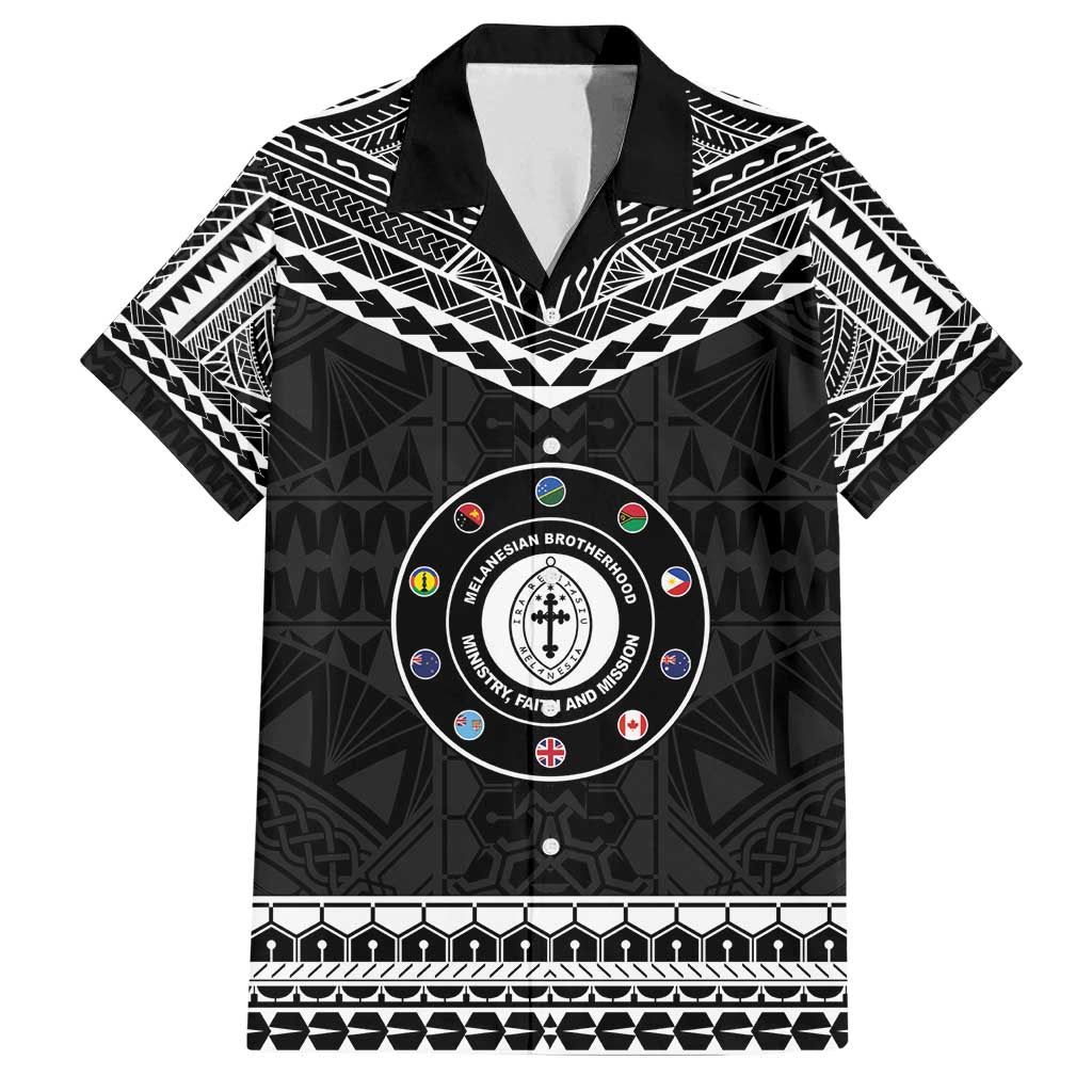 Personalised Melanesian Brotherhood Family Matching Off Shoulder Maxi Dress and Hawaiian Shirt Ministry Faith And Mission - Polynesian Pride