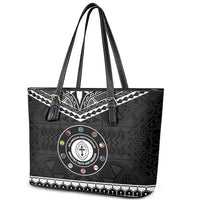 Melanesian Brotherhood Leather Tote Bag Ministry Faith And Mission - Polynesian Pride