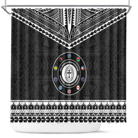 Melanesian Brotherhood Shower Curtain Ministry Faith And Mission LT05 Black - Polynesian Pride