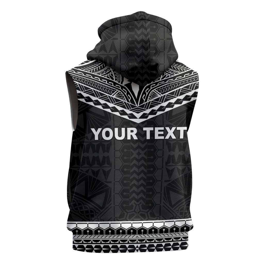 Personalised Melanesian Brotherhood Sleeveless Zip Hoodie Ministry Faith And Mission - Polynesian Pride
