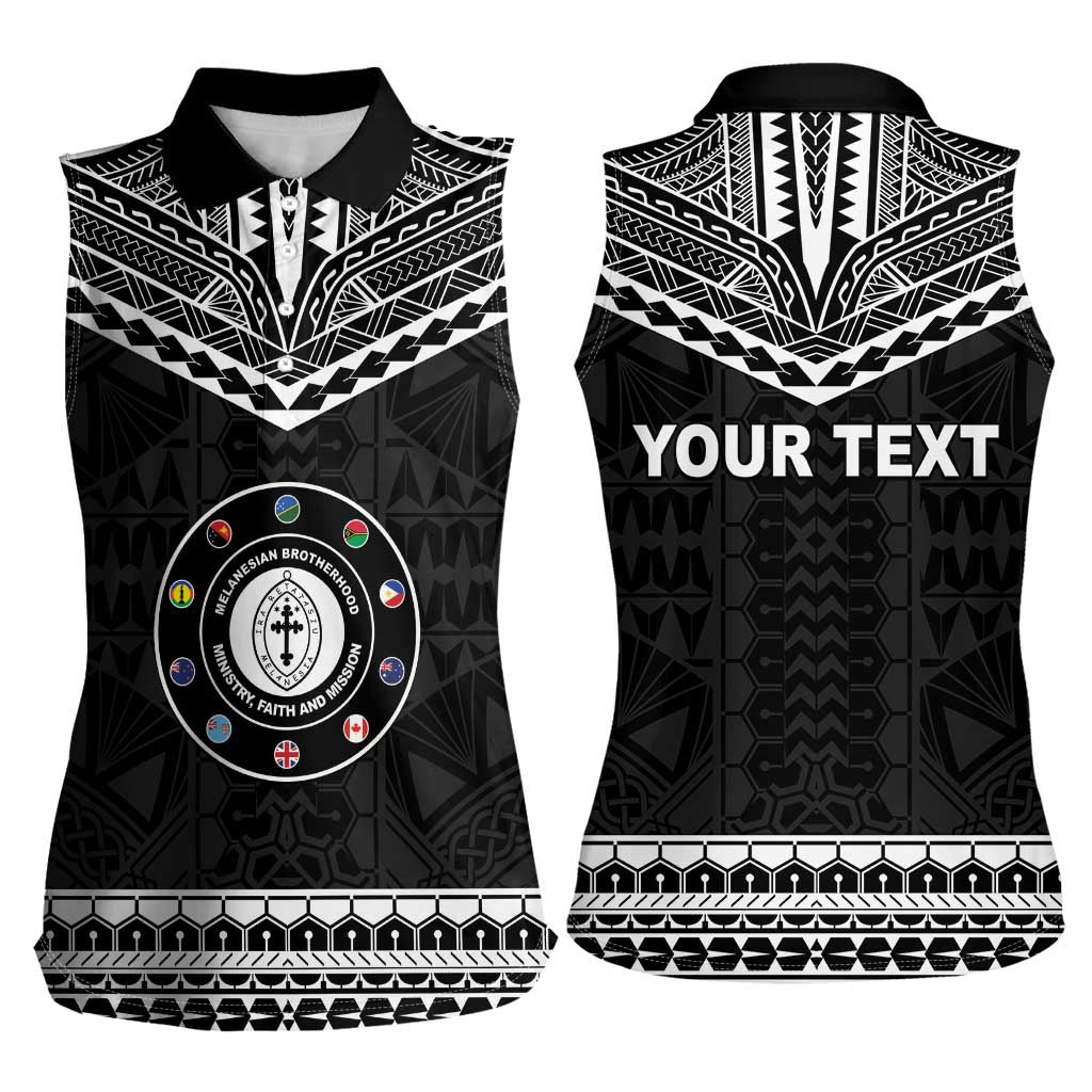 Personalised Melanesian Brotherhood Women Sleeveless Polo Shirt Ministry Faith And Mission - Polynesian Pride