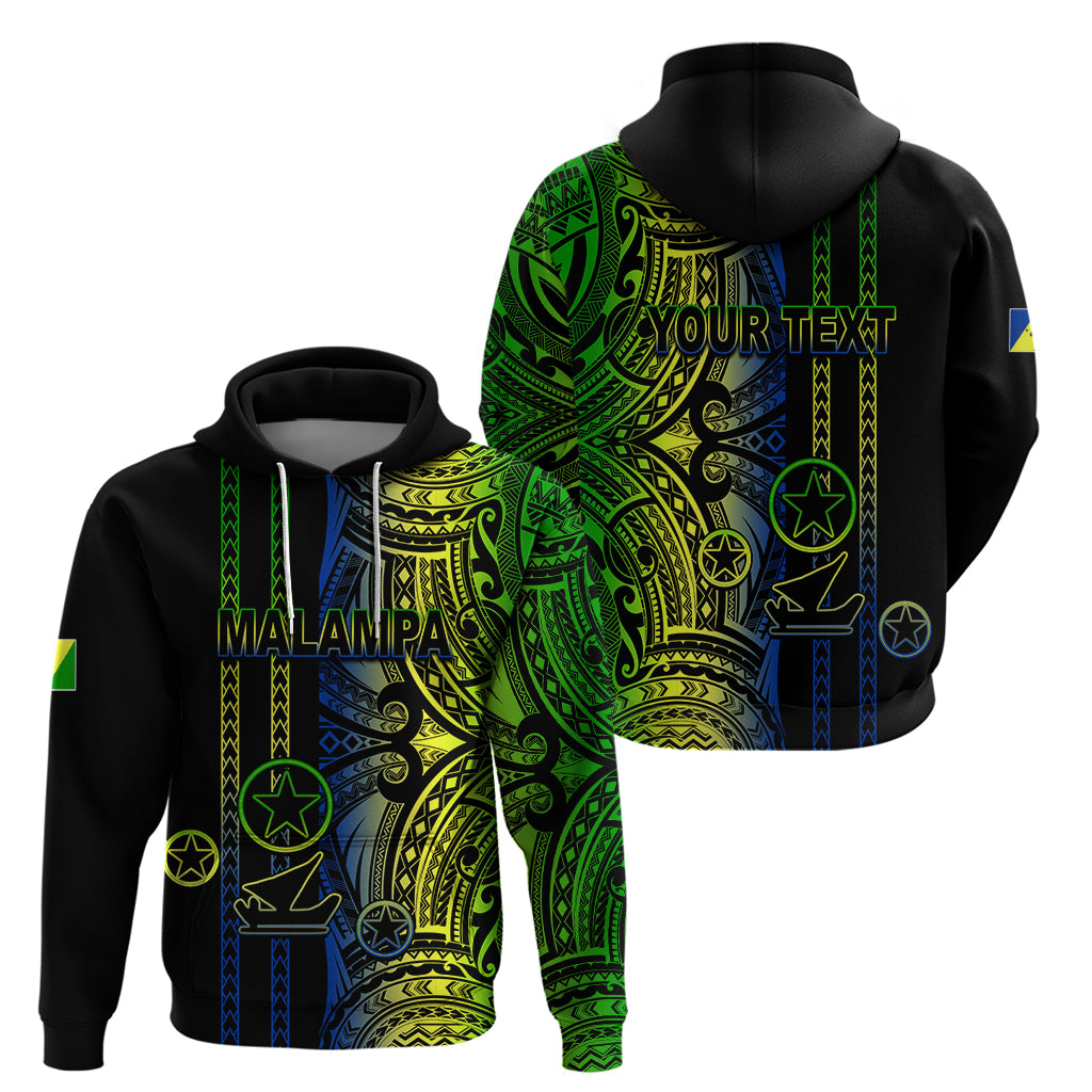 Custom Vanuatu Malampa Hoodie Polynesian Tribal LT6 - Polynesian Pride