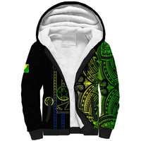 Custom Vanuatu Malampa Sherpa Hoodie Polynesian Tribal LT6 Unisex Black - Polynesian Pride
