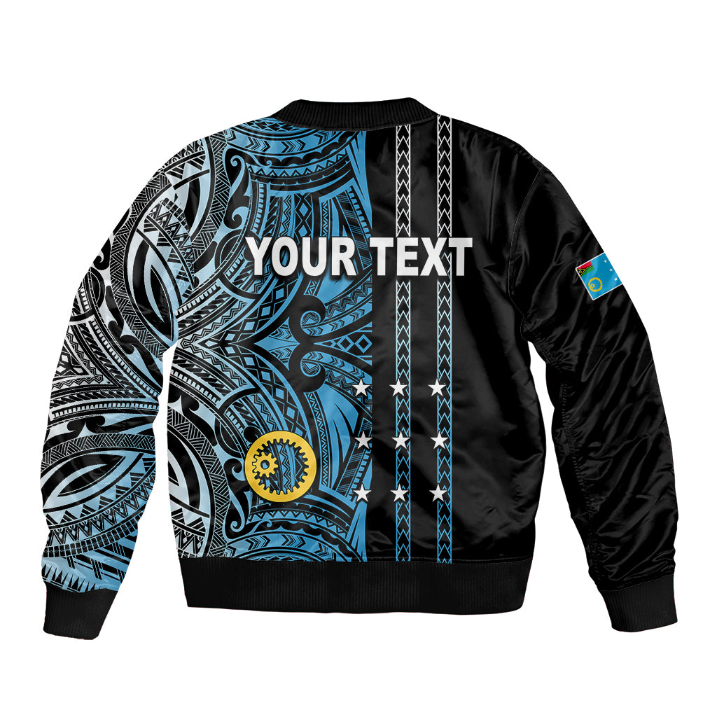 Custom Vanuatu Sanma Bomber Jacket Polynesian Tribal LT6 - Polynesian Pride