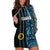 Custom Vanuatu Sanma Hoodie Dress Polynesian Tribal LT6 Black - Polynesian Pride