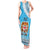 Fiji Tank Maxi Dress Melanesian Festival 2023 LT6 Women Blue - Polynesian Pride