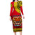 Papua New Guinea Long Sleeve Bodycon Dress Melanesian Festival 2023 LT6 Long Dress Red - Polynesian Pride